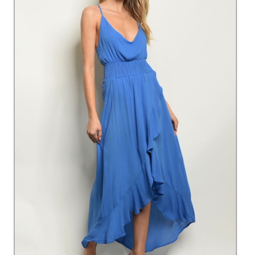 Sale! Beautiful, Blue Maxi Dress